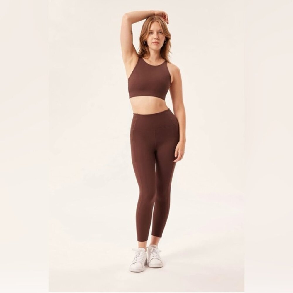 Girlfriend Collective 4007 Seven Leggings Light Brown — Size XS - S (Approx)